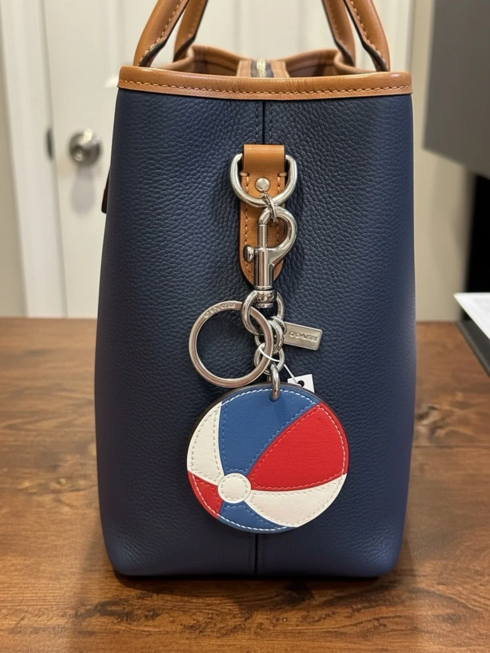 Coach Beach Ball Bag Charm NWT